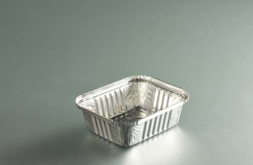 Pack of 100 trays 435ml - BO 500 - in aluminium - sealable - 14x12x4cm -