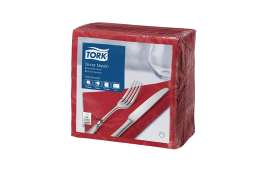 Serviette Ouaté Tork Bordeau 39x39 cm